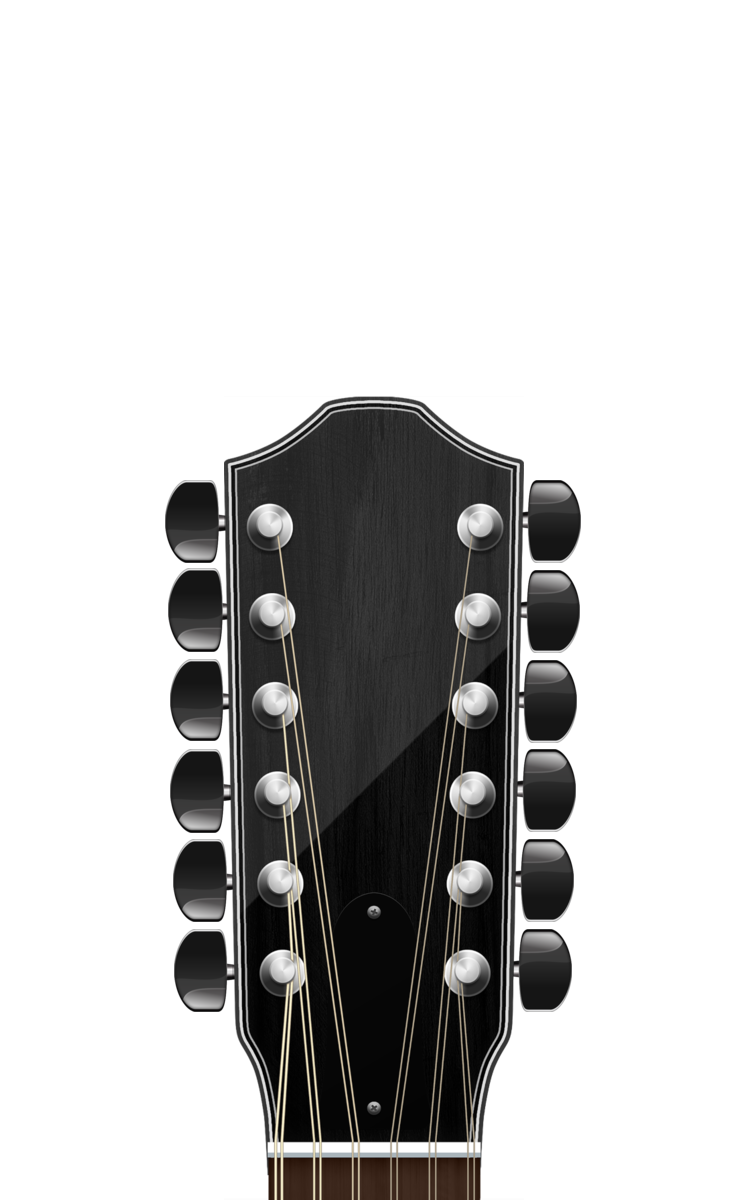Headstock ng na may tuning pegs